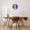 Minnesota Vikings NFL Team Stripe Clock