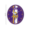 Minnesota Vikings NFL Team Stripe Clock