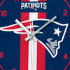 New England Patriots NFL Team Stripe Clock