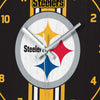 Pittsburgh Steelers NFL Team Stripe Clock