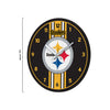 Pittsburgh Steelers NFL Team Stripe Clock