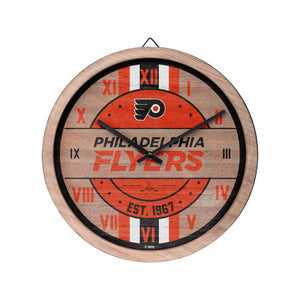 Philadelphia Flyers NHL Barrel Wall Clock