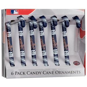Detroit Tigers Candy Cane Ornament Set