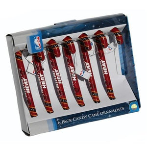 Miami Heat Candy Cane Ornament Set