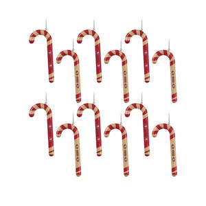 San Francisco 49ers NFL 12 Pack Candy Cane Ornament Set