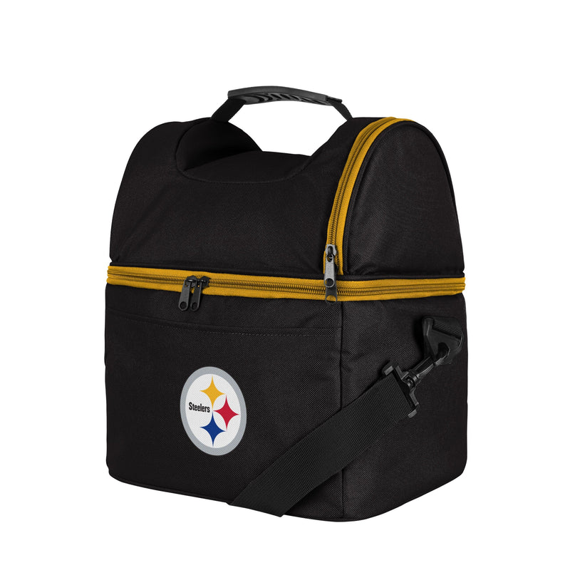 Pittsburgh Steelers NFL Solid Double Compartment Cooler