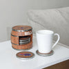 Buffalo Bills NFL 5 Pack Barrel Coaster Set