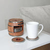 Chicago Bears NFL 5 Pack Barrel Coaster Set