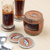 Denver Broncos NFL 5 Pack Barrel Coaster Set