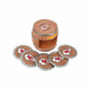 Kansas City Chiefs NFL 5 Pack Barrel Coaster Set