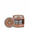 New Orleans Saints NFL 5 Pack Barrel Coaster Set