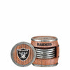 Las Vegas Raiders NFL 5 Pack Barrel Coaster Set