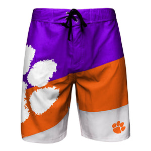 Clemson Tigers NCAA Mens Color Dive Boardshorts