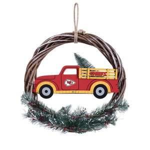 Kansas City Chiefs NFL Wreath With Truck