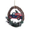 New England Patriots NFL Wreath With Truck