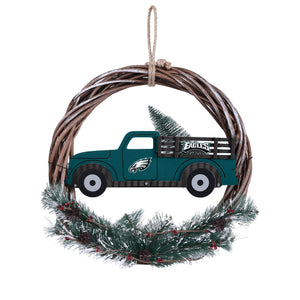 Philadelphia Eagles NFL Wreath With Truck
