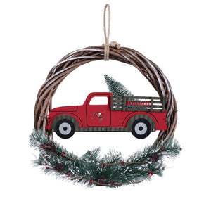 Tampa Bay Buccaneers NFL Wreath With Truck