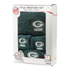 Green Bay Packers NFL Womens Glitter Knit Cold Weather Set