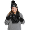 Las Vegas Raiders NFL Womens Glitter Knit Cold Weather Set