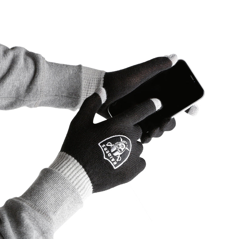 Product Detail  LAS VEGAS RAIDERS STRIPE SCARF & GLOVES SET