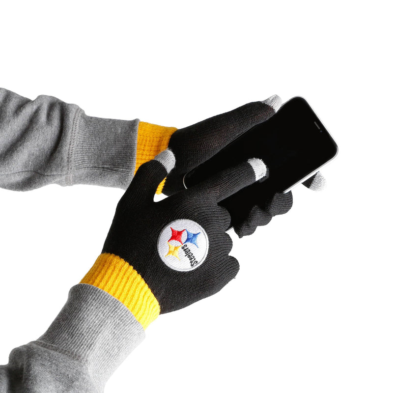 Pittsburgh Steelers FOCO Cold Weather Scarf, Hat & Gloves Set