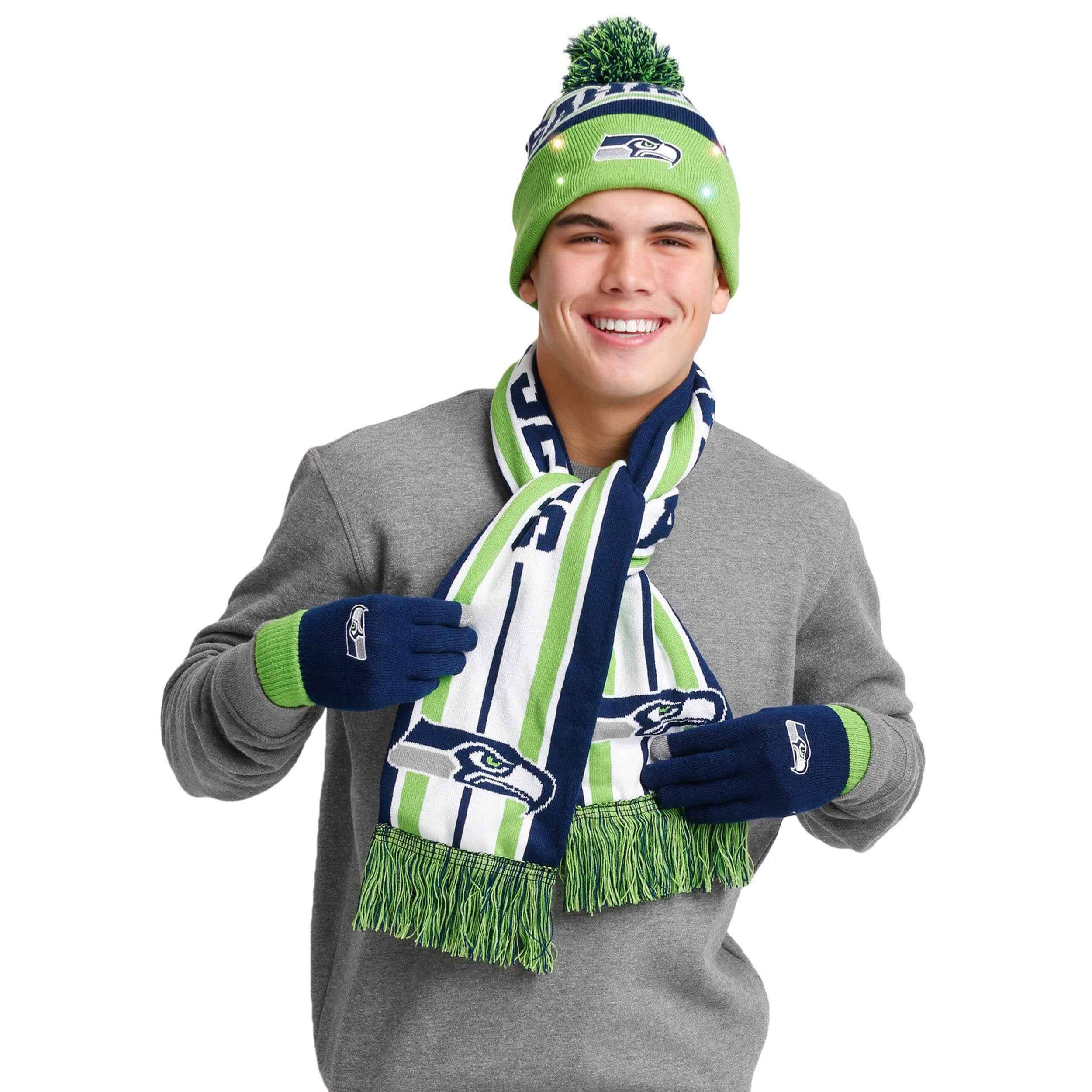 Seattle Seahawks NFL Snow Stealer Cold Weather Set