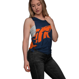 Denver Broncos NFL Womens Side-Tie Sleeveless Top