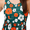 Miami Hurricanes NCAA Womens Fan Favorite Floral Sundress