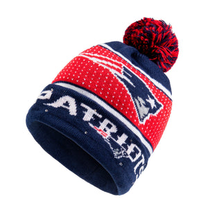 New England Patriots NFL Big Logo Knit Light Up Beanie