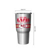 Kansas City Chiefs NFL Super Bowl LVII Champions Metallic Team Stripe 27 oz Stainless Steel Tumbler