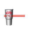 Kansas City Chiefs NFL Super Bowl LVII Champions Metallic Team Stripe 27 oz Stainless Steel Tumbler