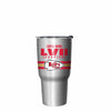 Kansas City Chiefs NFL Super Bowl LVII Champions Metallic Team Stripe 27 oz Stainless Steel Tumbler