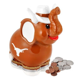 Texas Thematic 9" Resin Elephant Bank