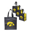 Iowa Hawkeyes NCAA 4 Pack Reusable Shopping Bag