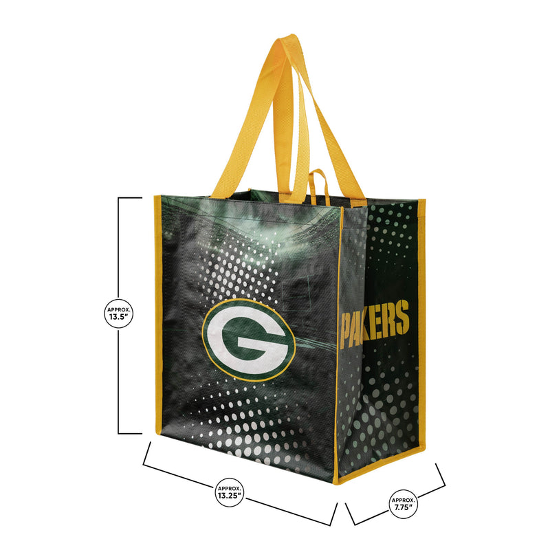 Green Bay Packers NFL 4 Pack Reusable Shopping Bags