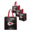 Kansas City Chiefs NFL 4 Pack Reusable Shopping Bags