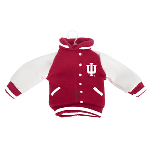 Indiana Hoosiers NCAA Fabric Varsity Jacket Ornament