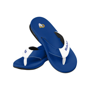 Los Angeles Rams NFL Mens Team Color Contour Flip Flops