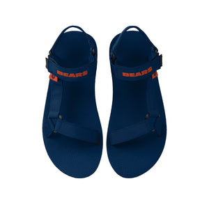 Chicago Bears NFL Mens Solid Strap Sandal