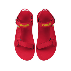 Kansas City Chiefs NFL Mens Solid Strap Sandal