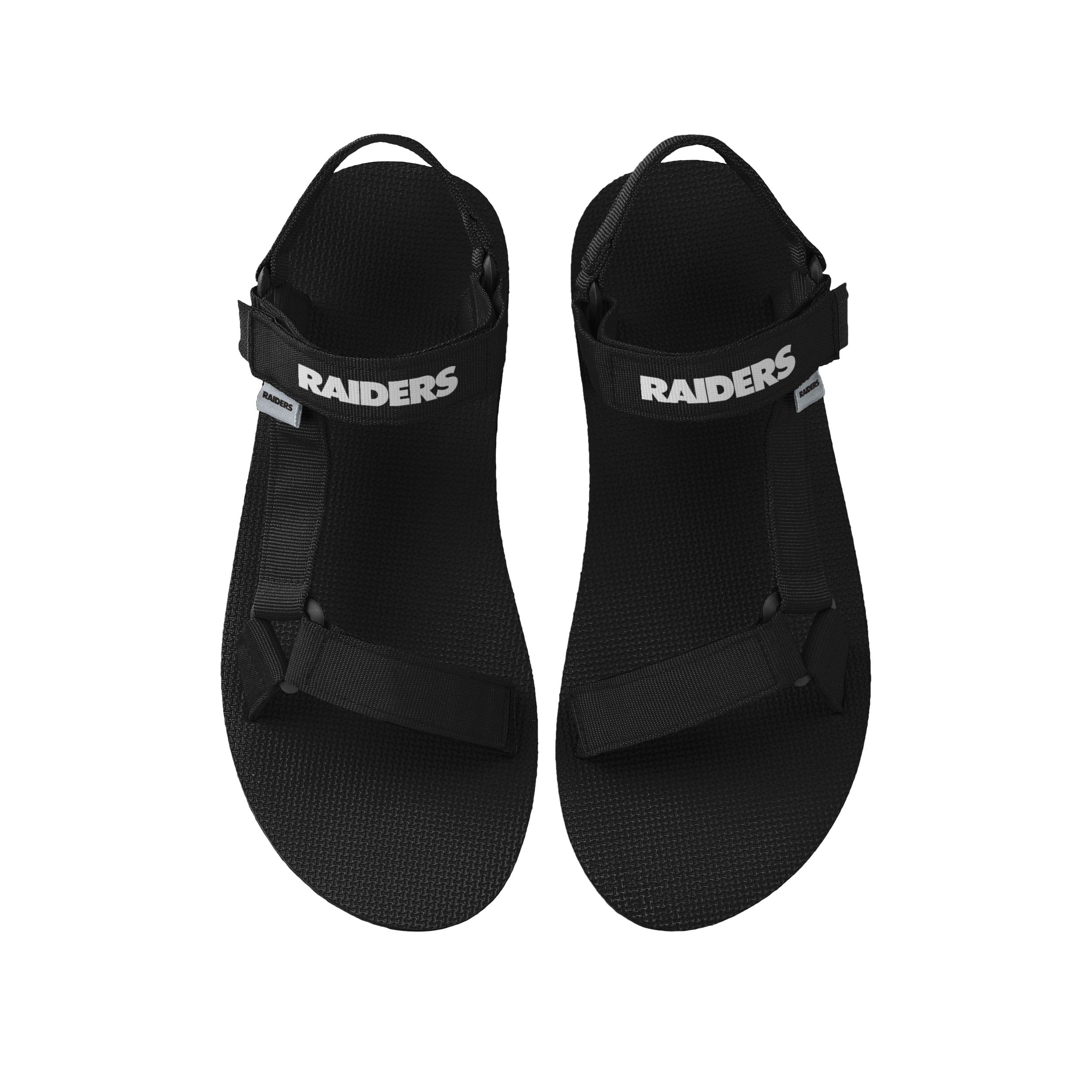 Las Vegas Raiders NFL Mens Foam Sport Slide Sandals