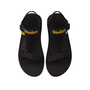 Pittsburgh Steelers NFL Mens Solid Strap Sandal