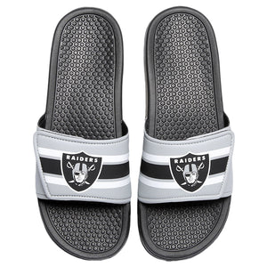 Las Vegas Raiders NFL Stripe Legacy Sport Slide - Youth 8-16