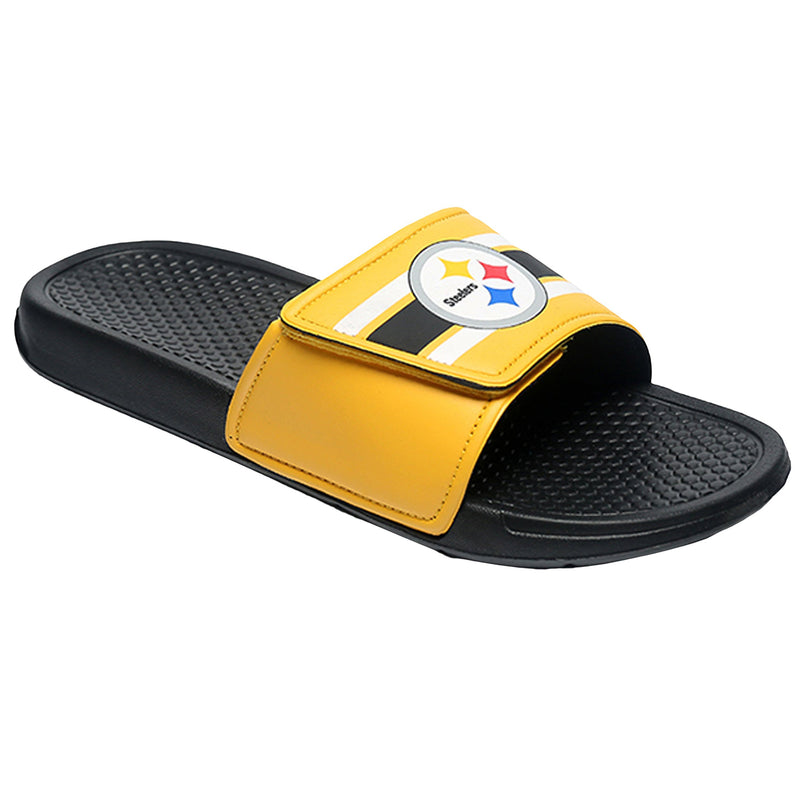 Pittsburgh Steelers NFL Stripe Legacy Sport Slide - Youth 8-16