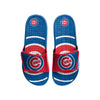 Chicago Cubs MLB Mens Colorblock Big Logo Gel Slide