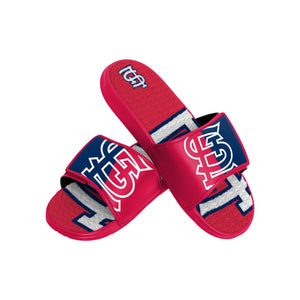 St Louis Cardinals MLB Mens Colorblock Big Logo Gel Slide