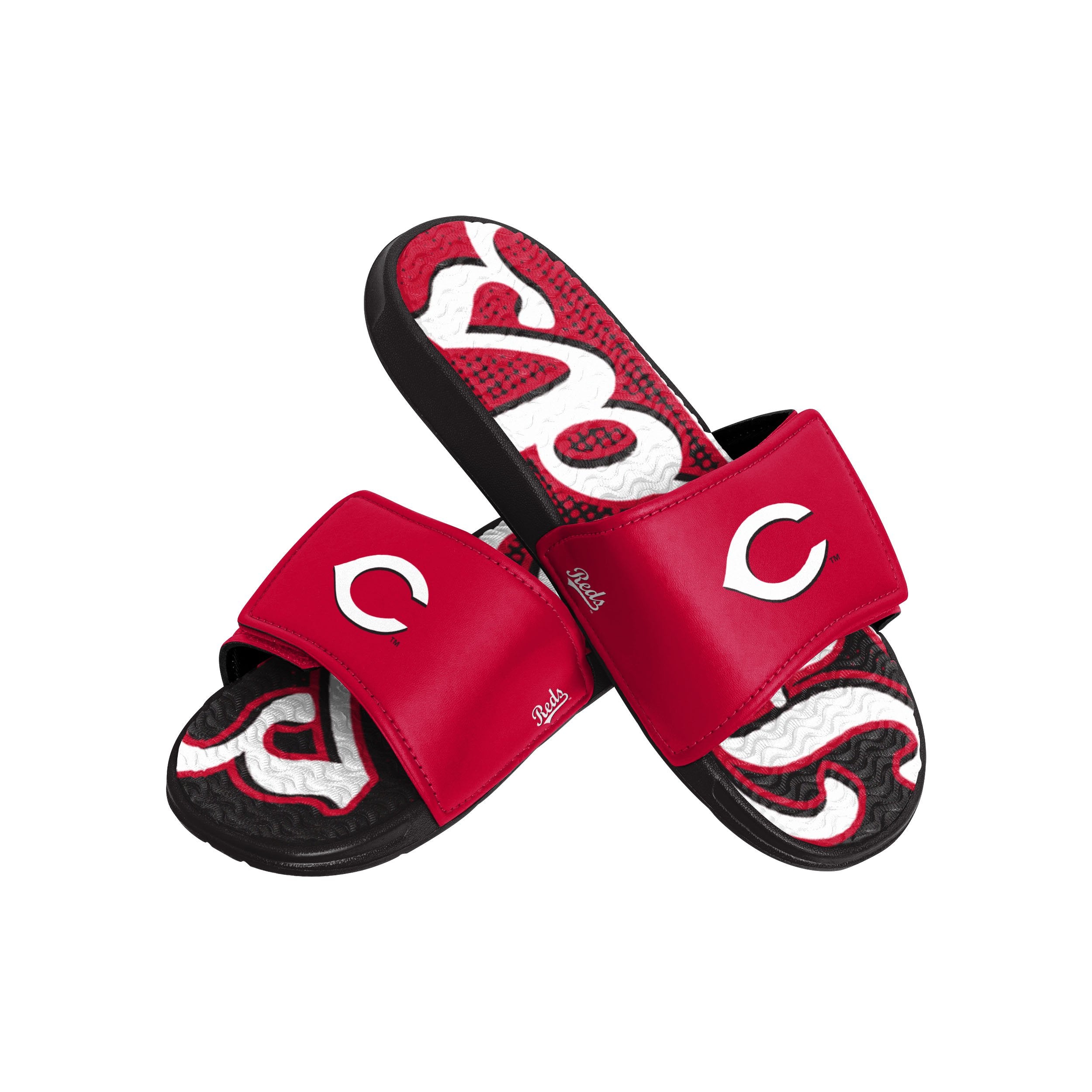 MLB, Shoes, Cincinnati Reds Mlb Red Glitter Flip Flops