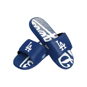 Los Angeles Dodgers MLB Mens Gradient Wordmark Gel Slide