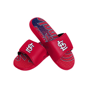 St Louis Cardinals MLB Mens Gradient Wordmark Gel Slide