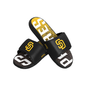 San Diego Padres MLB Mens Gradient Wordmark Gel Slide